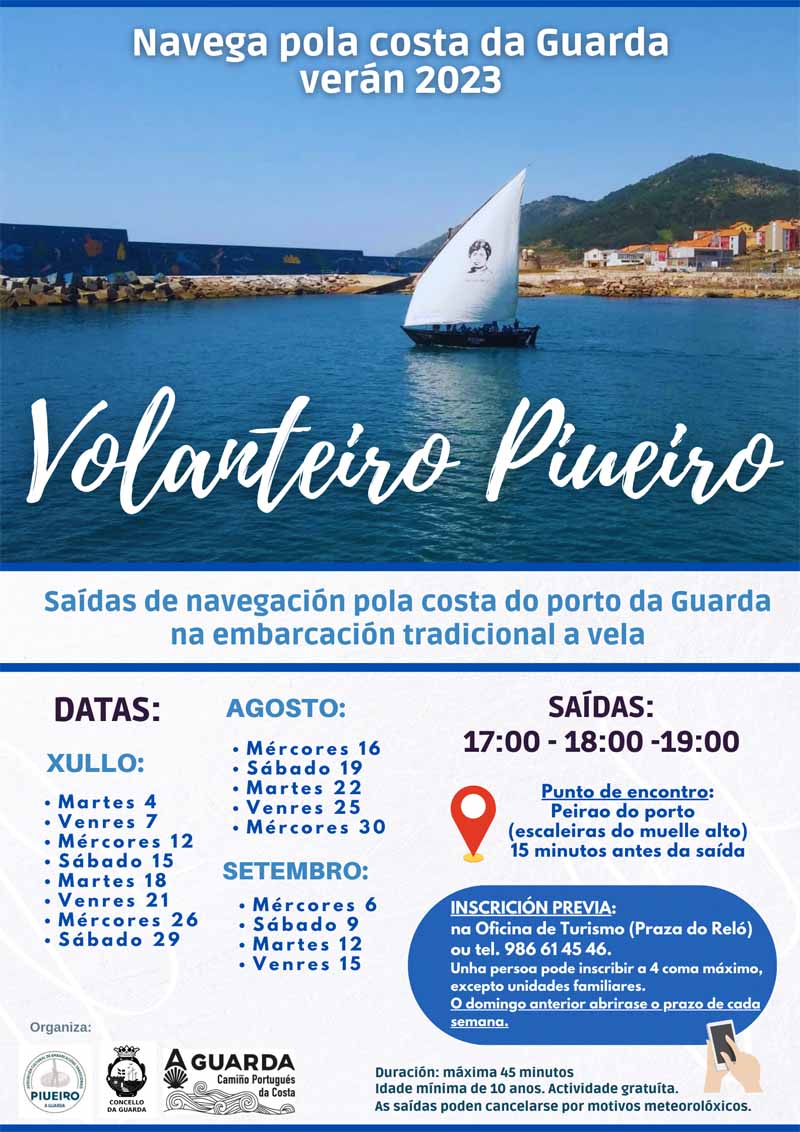 Regresan as saídas de navegación co volanteiro Piueiro durante este verán