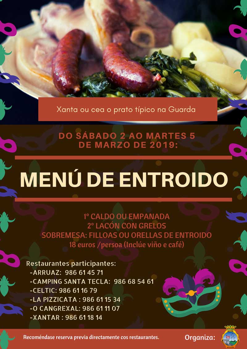 Desde la Concejalía de Cultura se invita nuevamente a toda a ciudadanía a participar en esta variada e animada programación para disfrutar del Carnaval Guardes que tendrá inicio el viernes 1 de marzo con el Desfile de los Coles a partir de las 12:00h desde la Alameda de A Guarda hasta la Esquina del Gallo, bajo la organización de los Colegios de A Guarda.