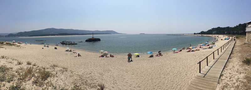 Las playas marítimas y fluviales del Ayuntamiento de A Guarda demuestran un estado de alta ocupación en lo que va del mes de agosto, elegidas por miles de bañistas que día a día visitan estos espacios naturales.