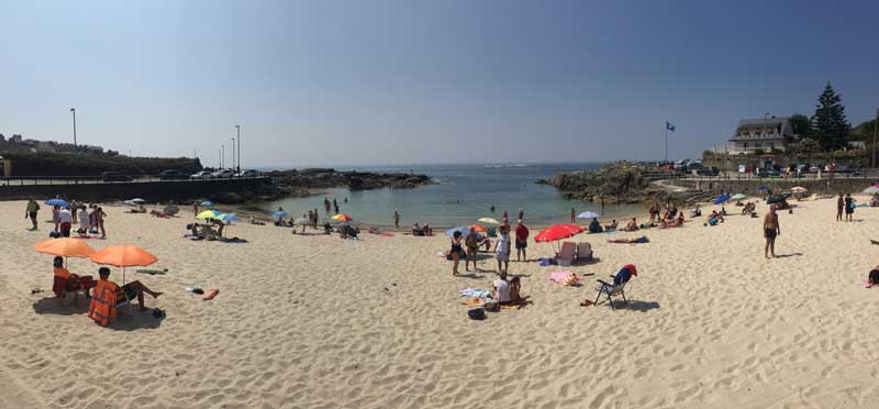 Las playas marítimas y fluviales del Ayuntamiento de A Guarda demuestran un estado de alta ocupación en lo que va del mes de agosto, elegidas por miles de bañistas que día a día visitan estos espacios naturales.