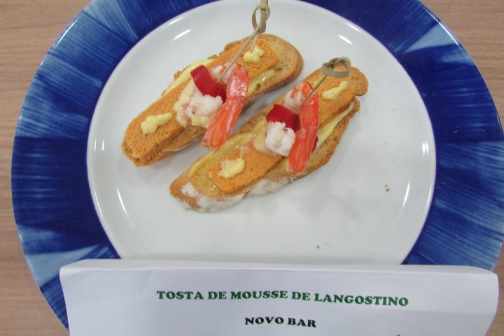 Novo Bar. Tosta de mousse de langostino
