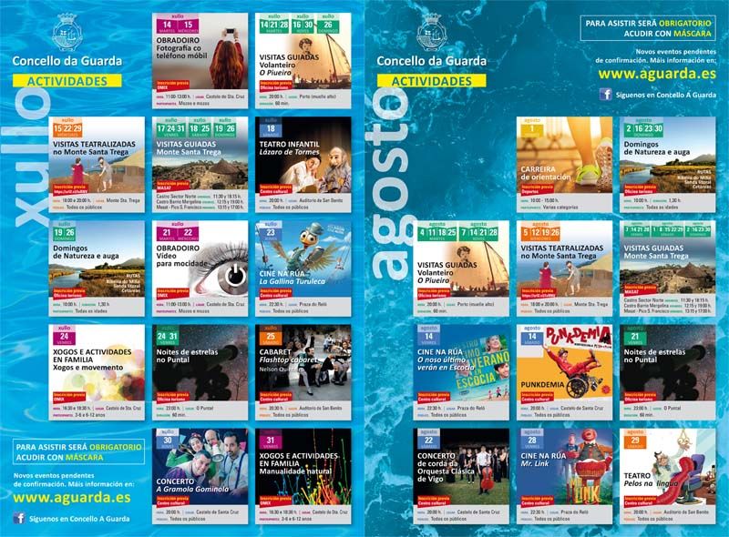 A Guarda da la bienvenida al mes de agosto con música, visitas guiadas y mucho más