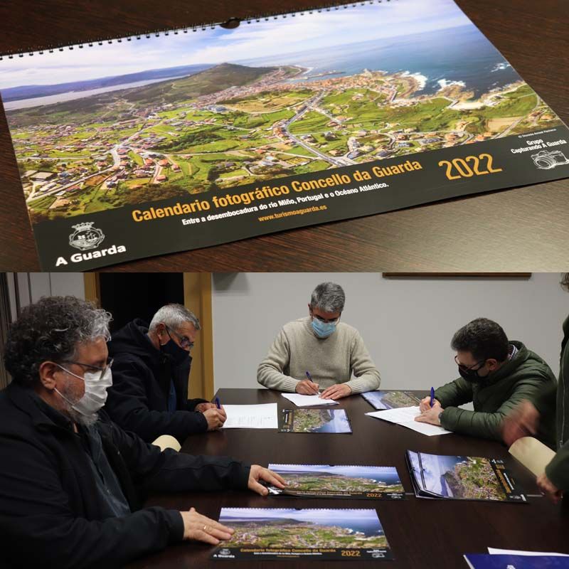 La Concejalía de Turismo de A Guarda y el grupo de fotógrafos Capturando A Guarda editan el calendario fotográfico para 2022