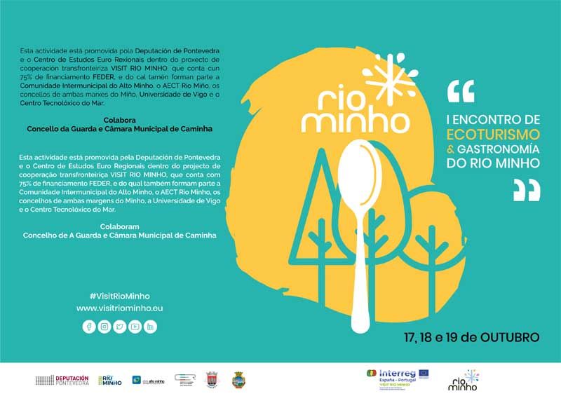 Profesionales del sector participarán del 17 a 19 de octubre en el I Encuentro de Ecoturismo y Gastronomía en el Río Miño