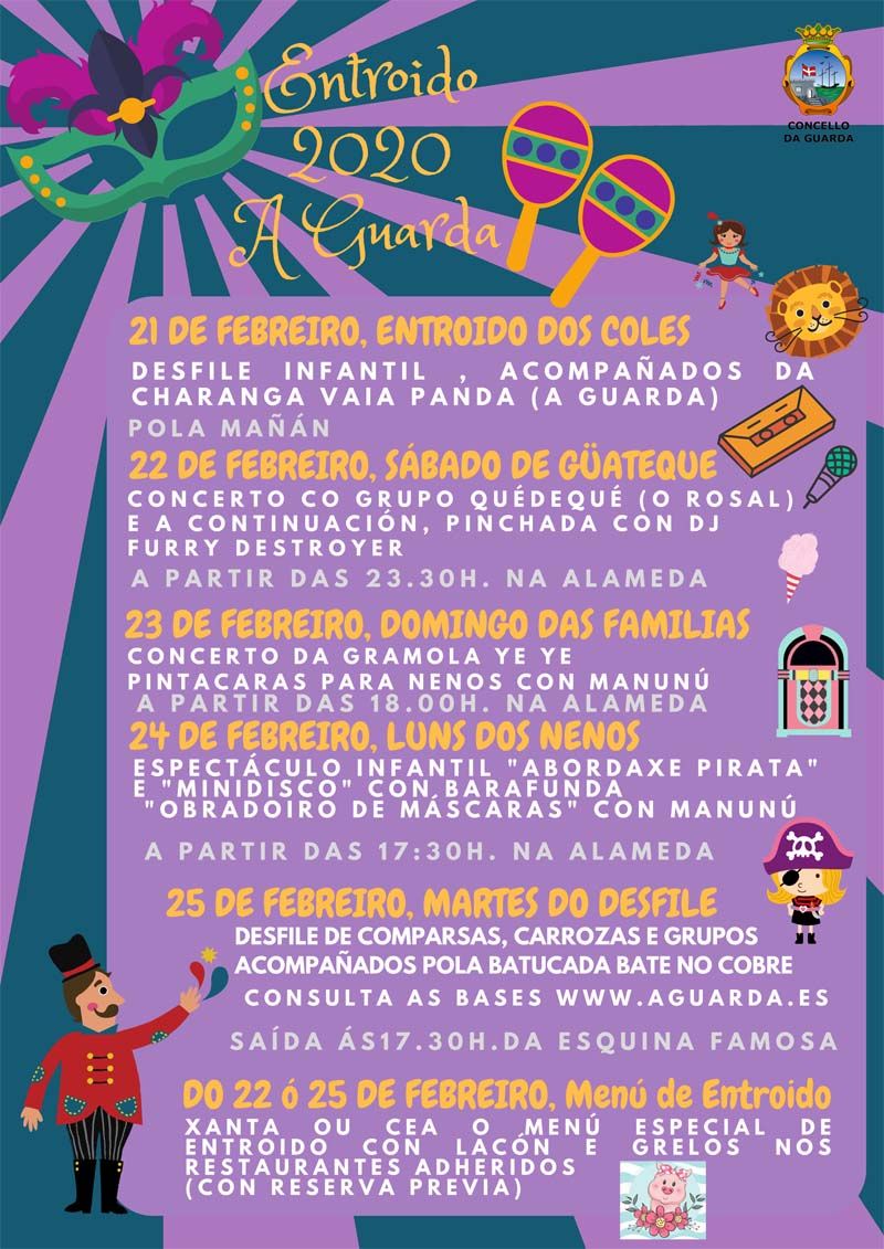 A Guarda se prepara para un divertido y animado “Entroido 2020”