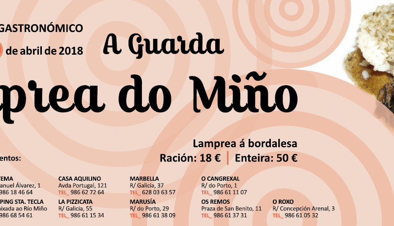 A Guarda dedica un fin de semana gastronómico a la exaltación de la lamprea del Miño