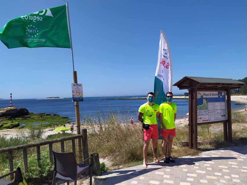 Las playas de A Guarda “O Muiño” y “Area Grande” han alcanzado la bandera azul para 2022