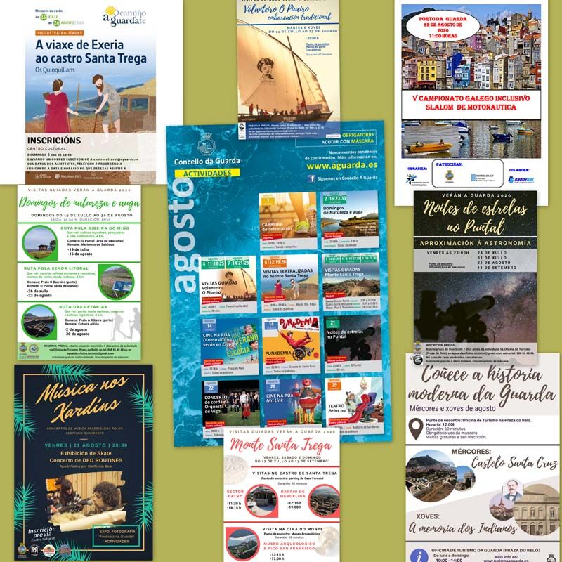 Nuevas actividades esta semana en la programación de verano 2020 en A Guarda
