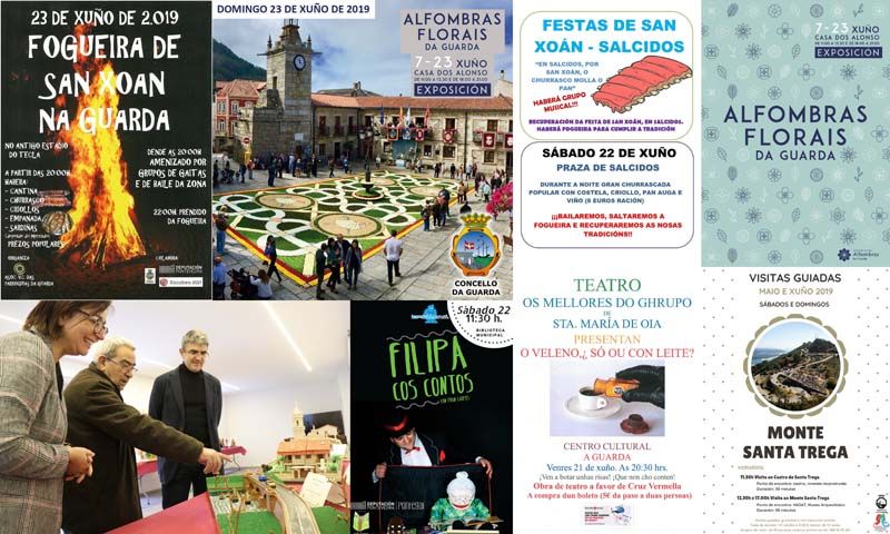 Las alfombras florales y San Juan centran la programación del fin de semana en A Guarda