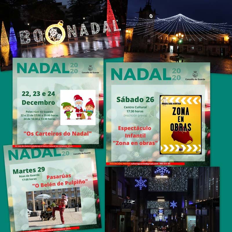Actividades culturales y de Navidad para terminar el año en A Guarda