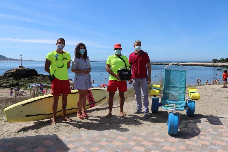 Nuevos equipamientos en las playas de Bandera Azul de A Guarda