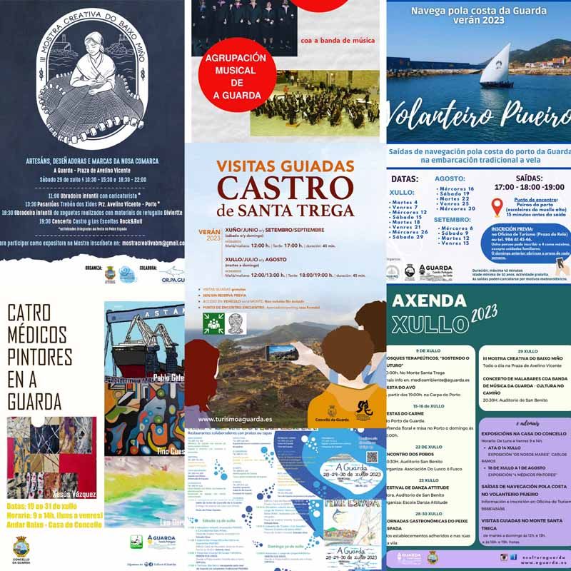 A Guarda se prepara para un fin de semana lleno de gastronomía, creatividad, música y malabares