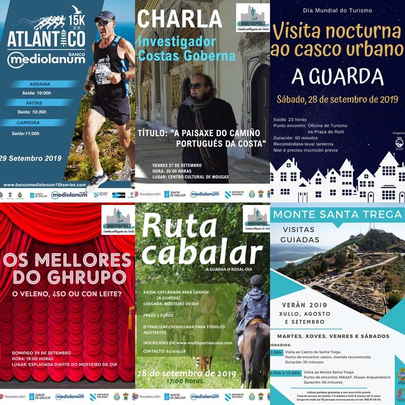 La visita nocturna al casco urbano y la 15k del Atlántico centran la programación para este fin de semana en A Guarda