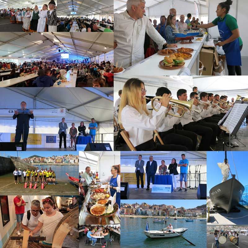 El pez espada vence a la lluvia y reina en la fiesta que le dedica A Guarda