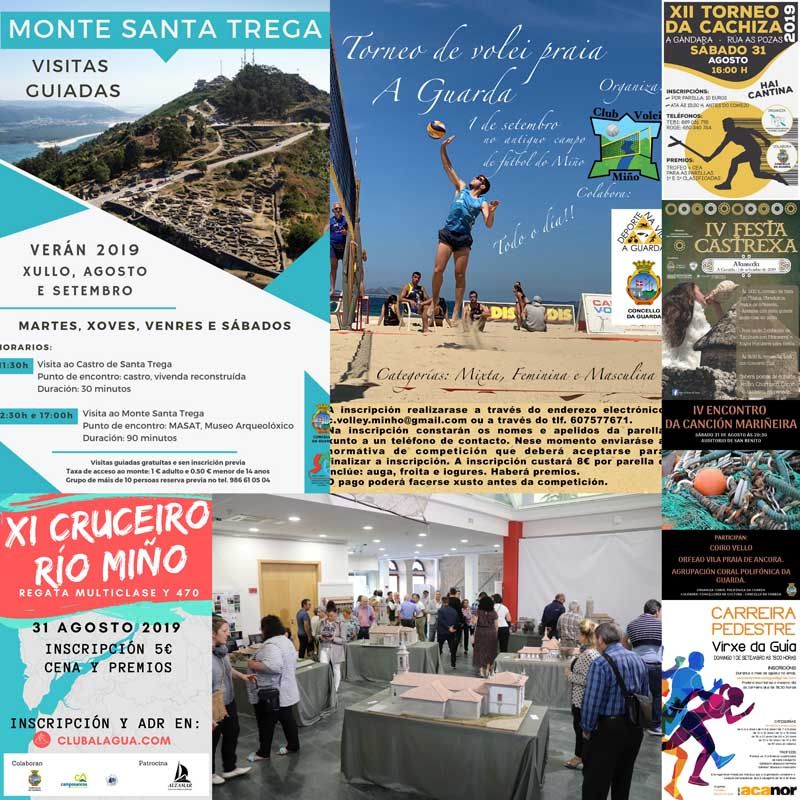 Carreras, festejos, exposiciones, visitas guiadas y mucho más para disfrutar de A Guarda este fin de semana