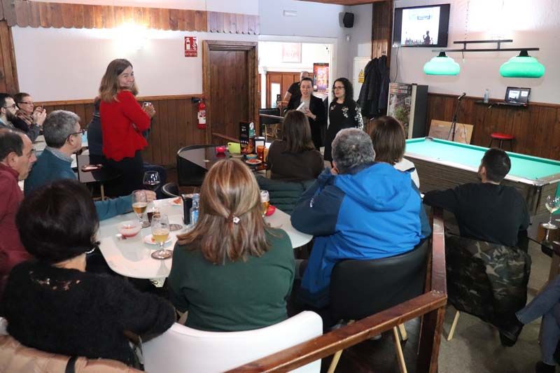 La vida de María Vinyals fue recogida en la primera Barferencia de finales de 2019 en A Guarda