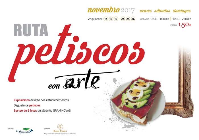 La ruta gastronómica «Petiscos con arte» se celebrará los dos últimos fines de semana de noviembre