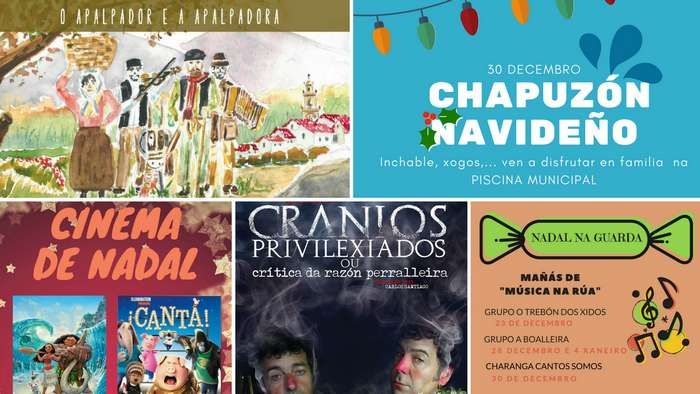 El año se despide con cultura, un «Chapuzón Navideño» y la visita de la Apalpadora en A Guarda