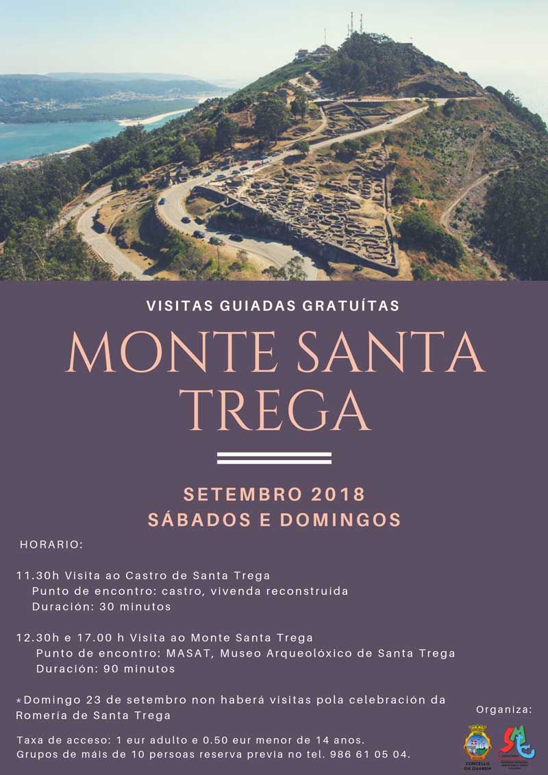 A Guarda ofrece visitas guiadas regulares y gratuítas al Monte Santa Trega hasta finales de septiembre
