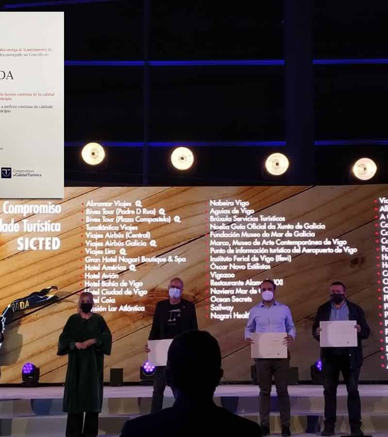 A Guarda presente en la Gala Anual de Turismo de la Deputación