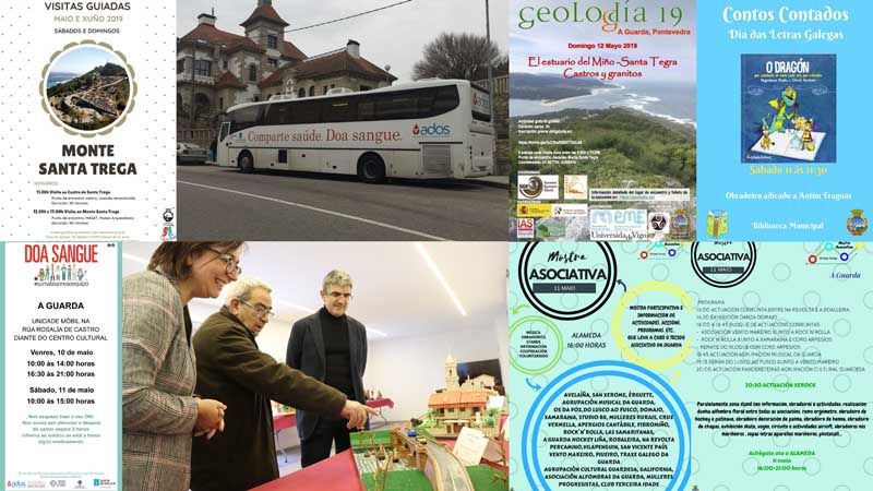 A Guarda se prepara para el segundo fin de semana de mayo, un fin de semana en el que destaca la III Muestra Asociativa, las visitas guiadas al Monte Santa Trega, la actividad Geolodía09, la sesión de Cuentos Contados en la biblioteca municipal, entre otras actividades para todas las edades.