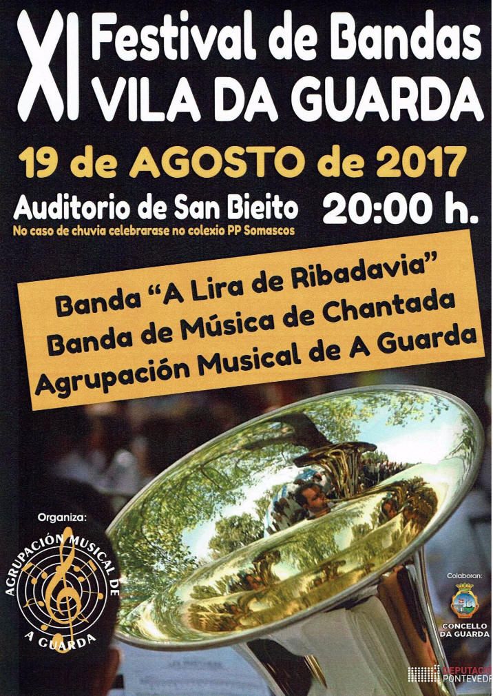 XI Festival de Bandas Vila da Guarda y Fiesta de San Roque: la música como protagonista del fin de semana