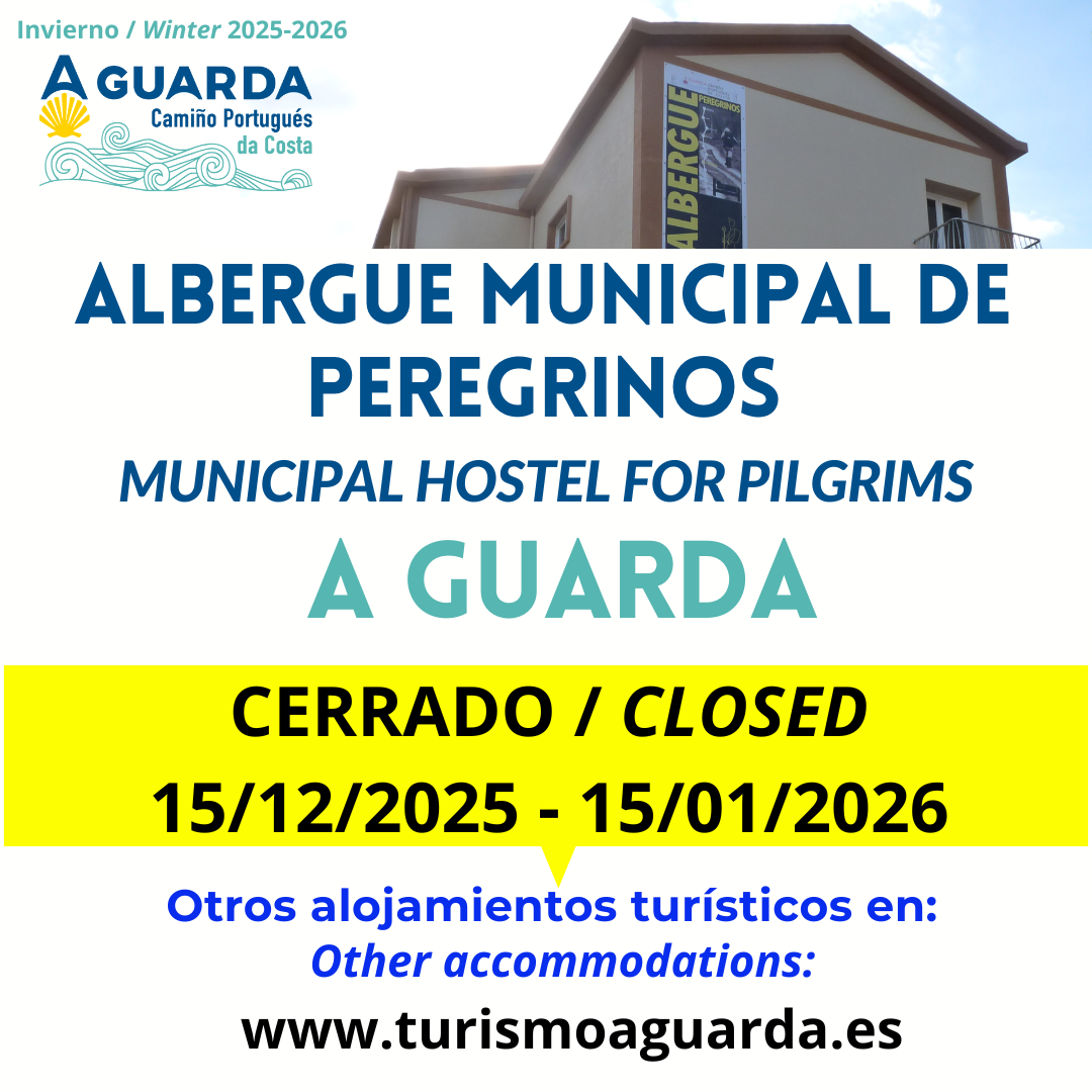 El albergue municipal de A Guarda cerrará durante las semanas de Navidad
