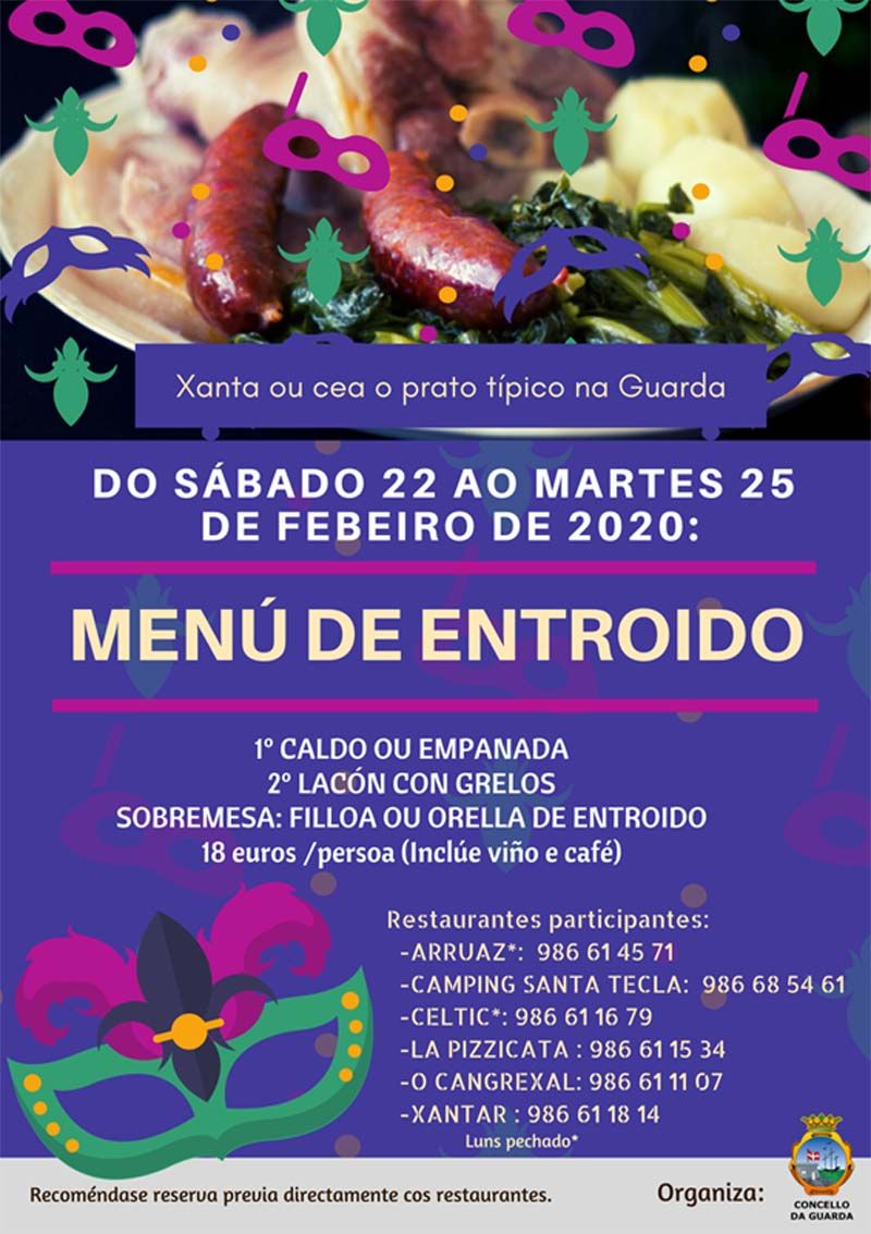 Un plato especial para recibir a los Carnavales 2020 en A Guarda