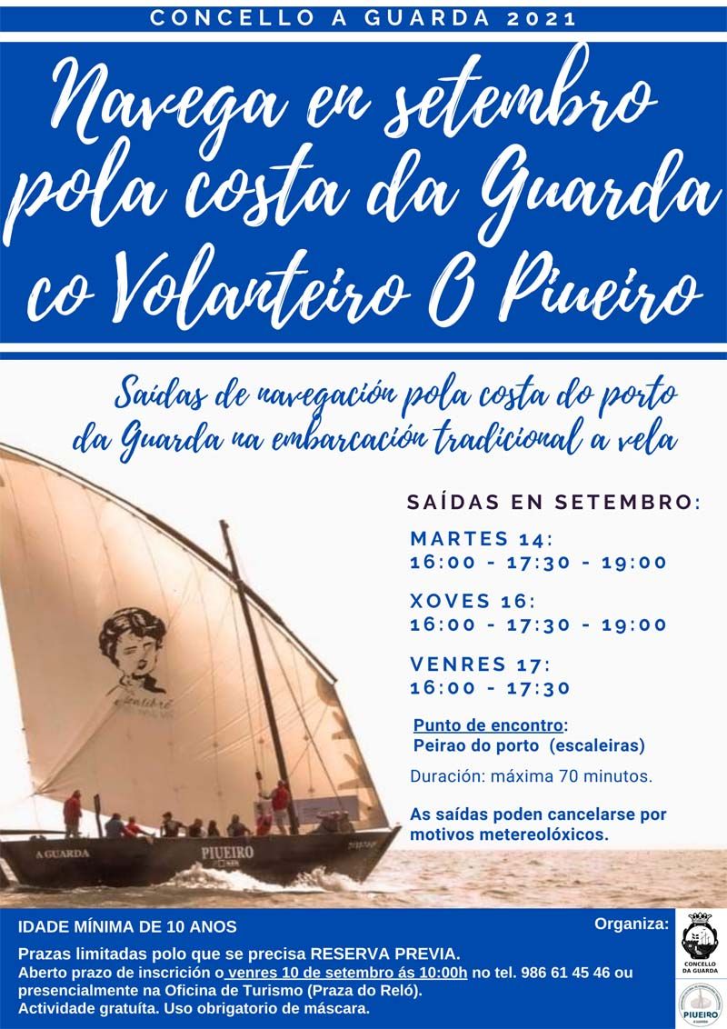 Nuevas salidas por la costa de A Guarda a bordo del volanteiro O Piueiro