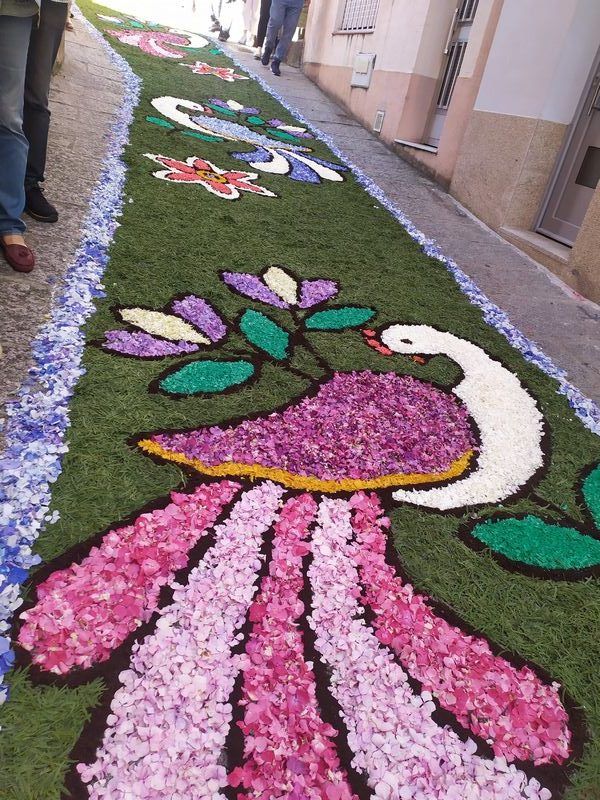 Este fin de semana llega una cita gran tradición en A Guarda, las alfombras florales de la Fiesta del Santísimo