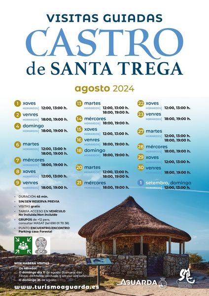 Las visitas guiadas al Castro de Santa Tecla recuperan horarios para este agosto