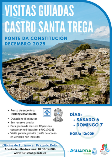 El sábado y domingo del Puente de la Constitución habrá visitas guiadas al Castro de Santa Trega