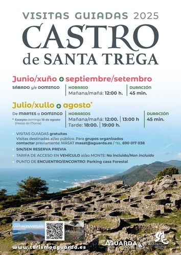 Las visitas guiadas al castro de Santa Trega continúan los fines de semana de septiembre