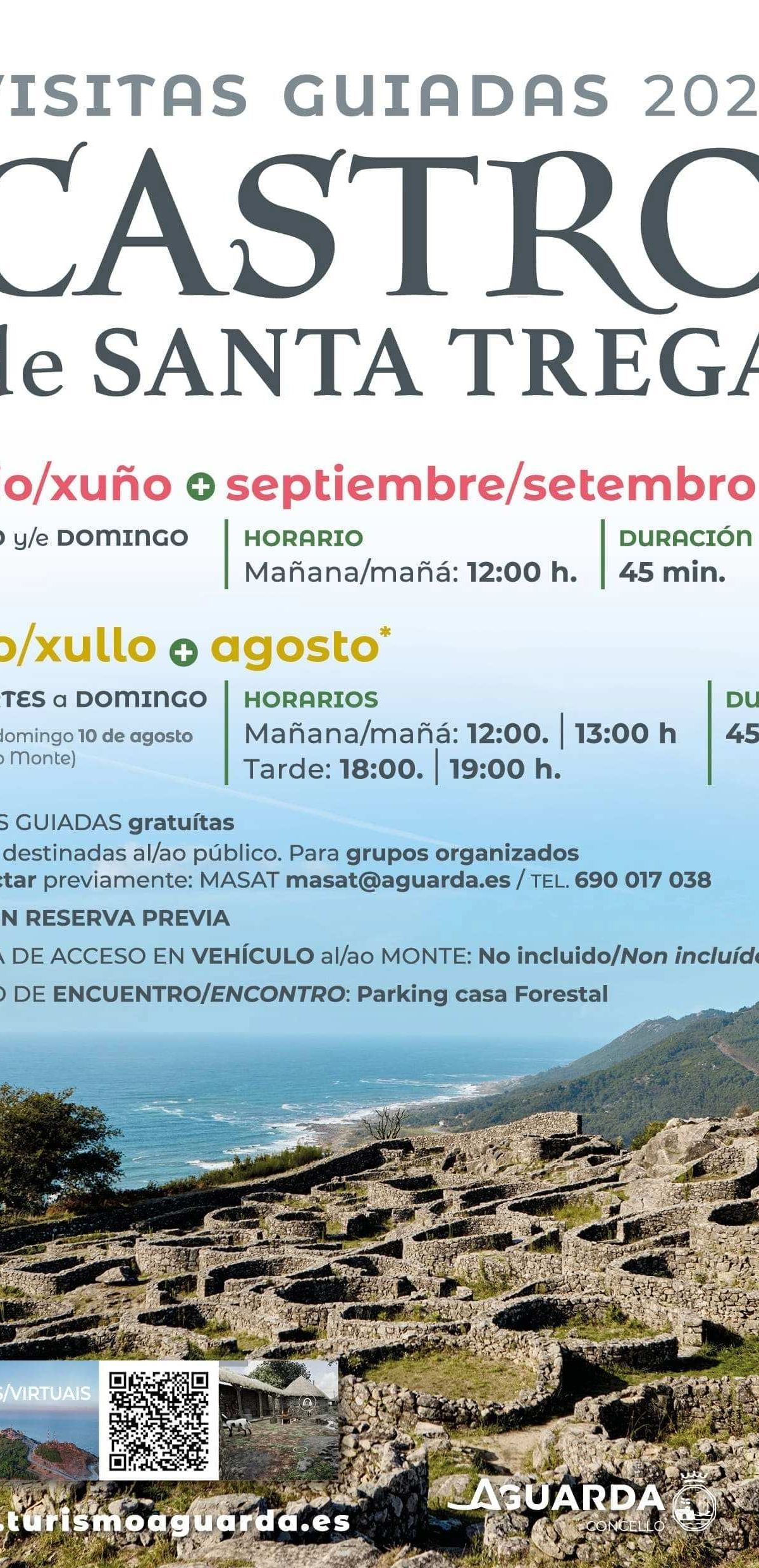 En julio y agosto se multiplican las oportunidades para  disfrutar de las visitas guiadas al castro de Santa Trega